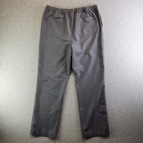 Figs Scrub Pants Mens Large Tall LT Gray Pisco Straight Leg Structured Fit - Picture 4 of 15